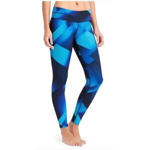 Athleta Leggings Womens X Small Blue Black Sonar‎ Tight Magnetic